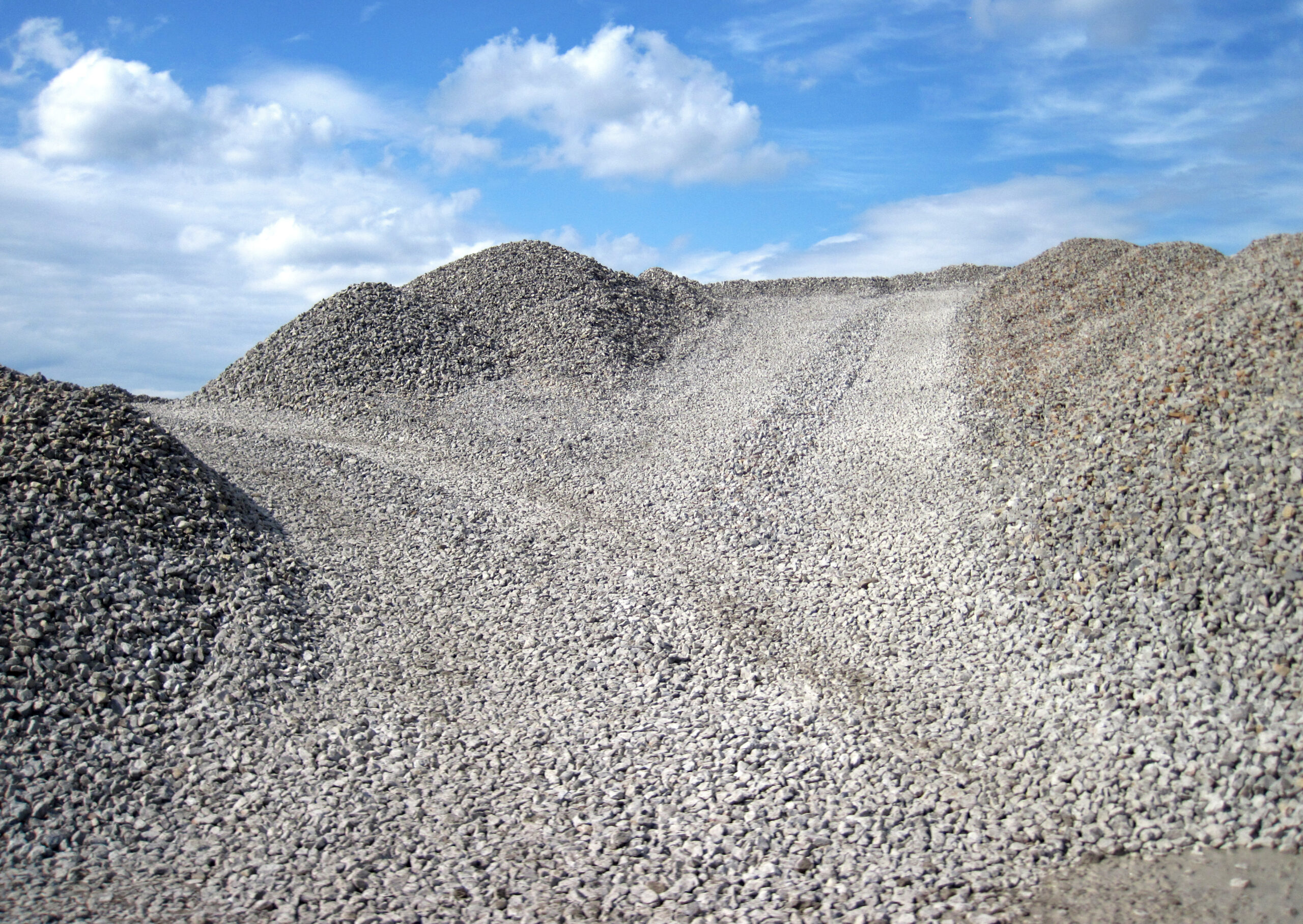 Aggregates pile